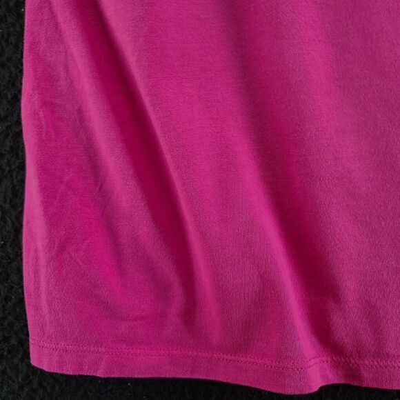 Talbots Womens T-Shirt Pink Size Medium 100% Pima Cotton Short Sleeve Pullover - Picture 10 of 12